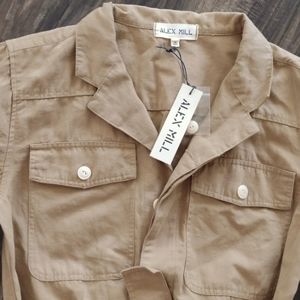 ALEX MILL KHAKI JUMPSUIT SIZE LARGE NWT